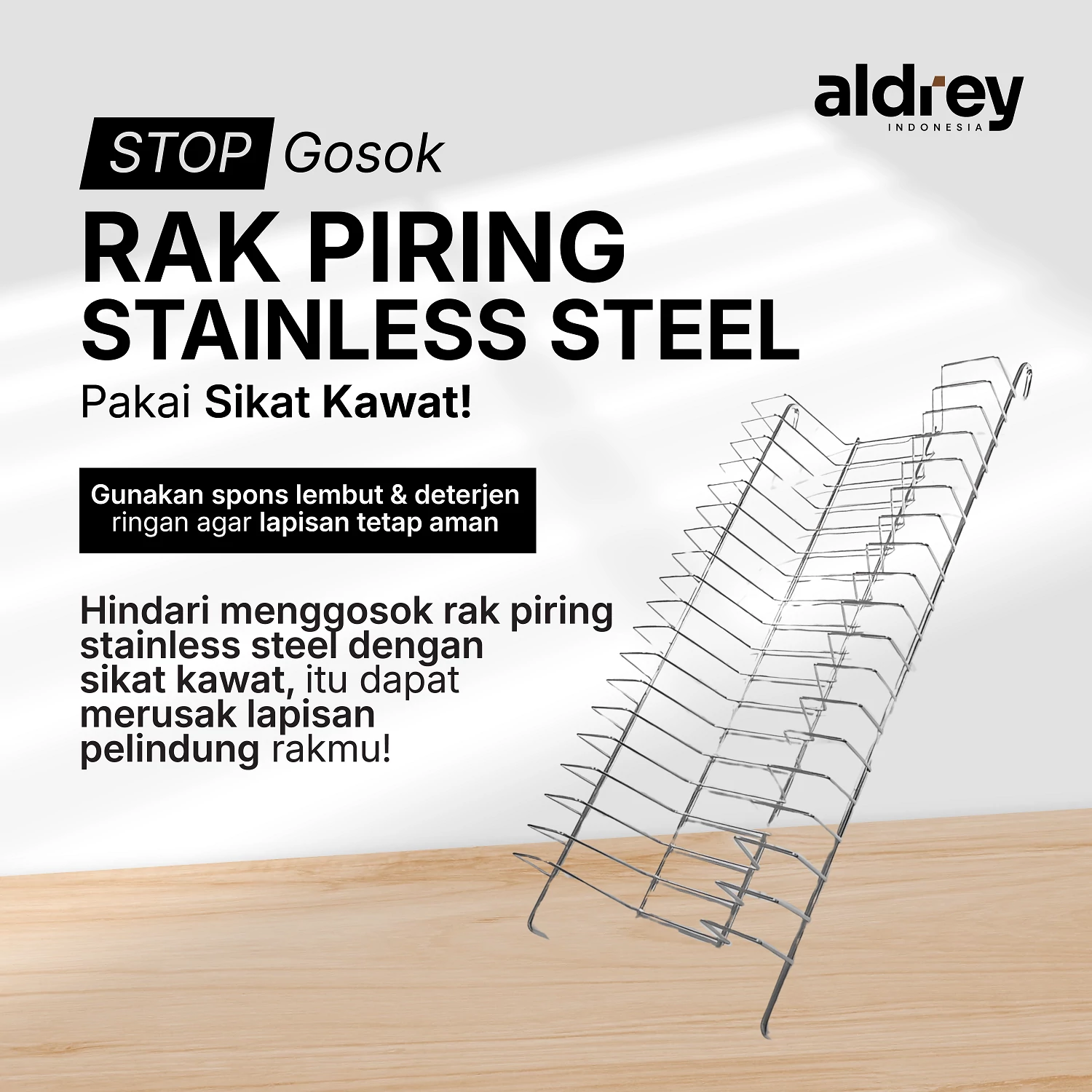 22_STOP Gosok Rak Piring Stainlessmu Menggunakan Kawat! Ini Akibatnya-01